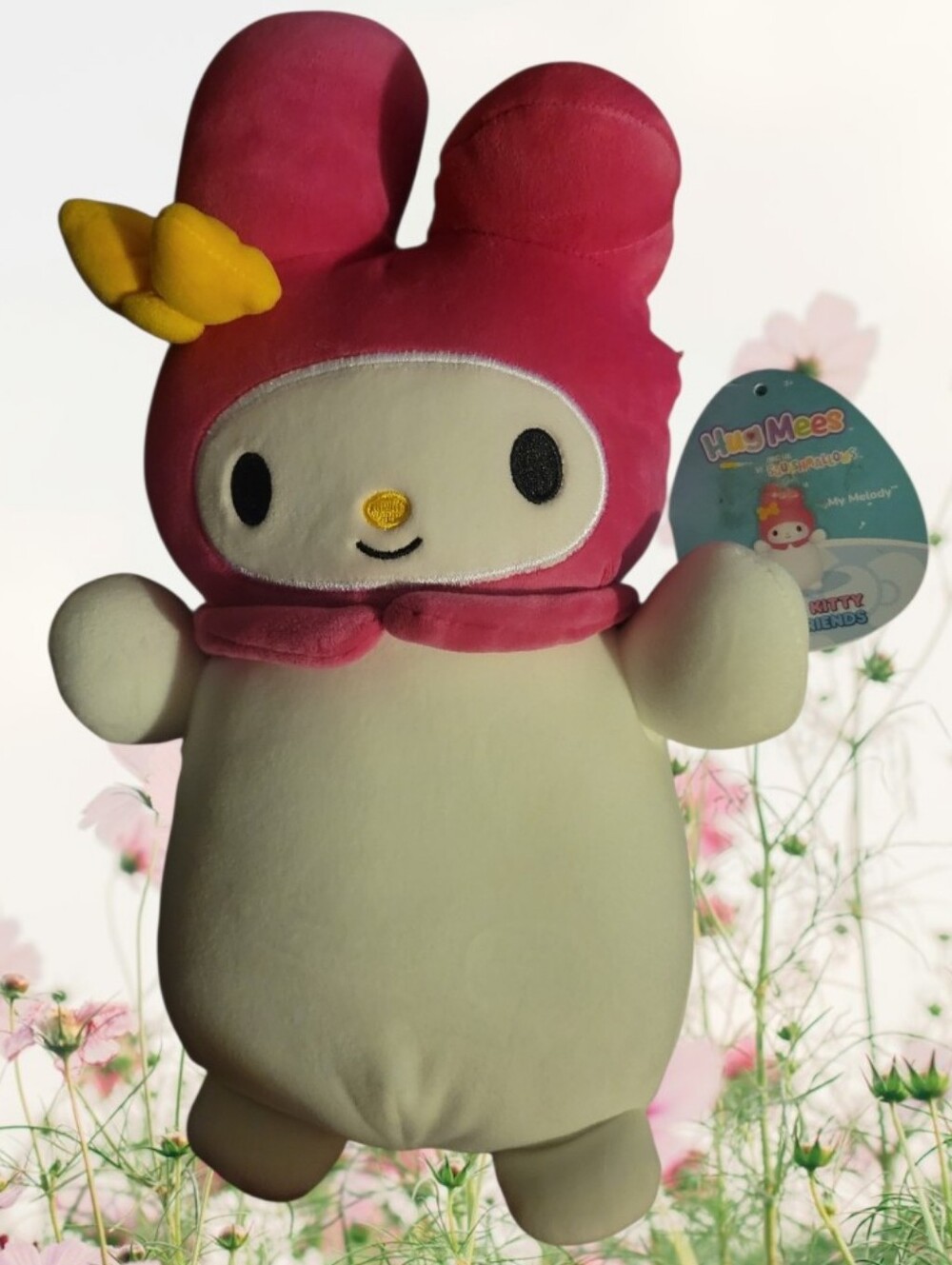 New My Melody HugMees Hello Kitty Soft Squishmallow Plush Vibrant‎ Colors 12"L